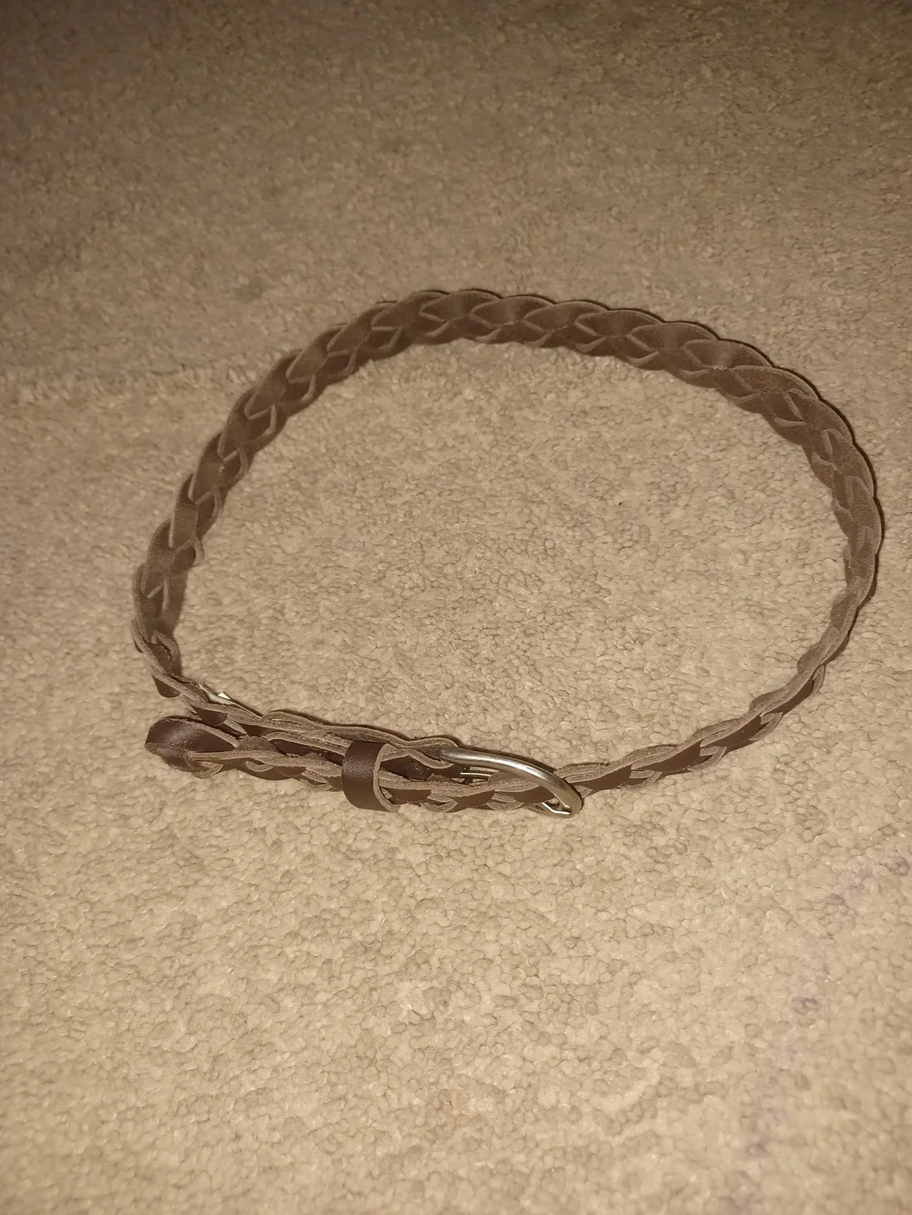 Braided Brown Boys Belt – Classic Casual Style 100% Leather